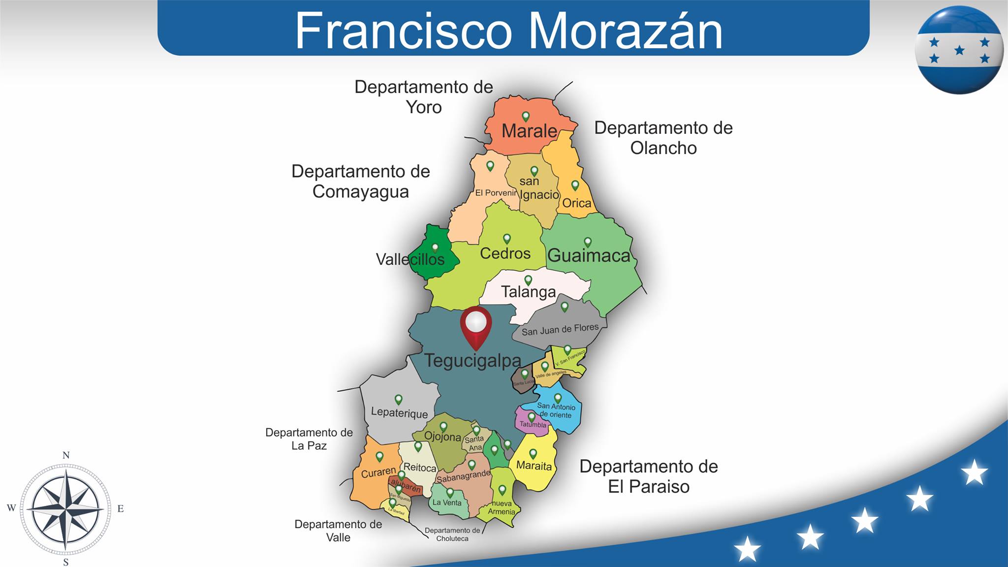 mapa honduras francisco morazan