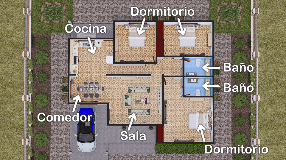 distribucion planos casa cs1p k3