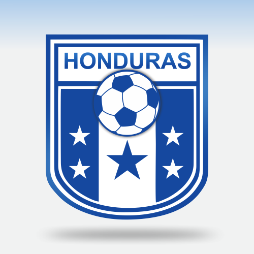 Vector Gratis de un Escudo de Honduras con un Balón de Fútbol hondureño