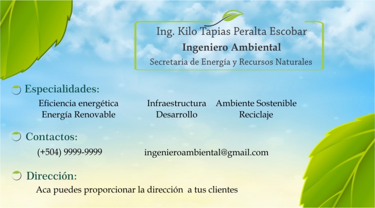 1 tarjetas presentacion ingeniero ambiental 4