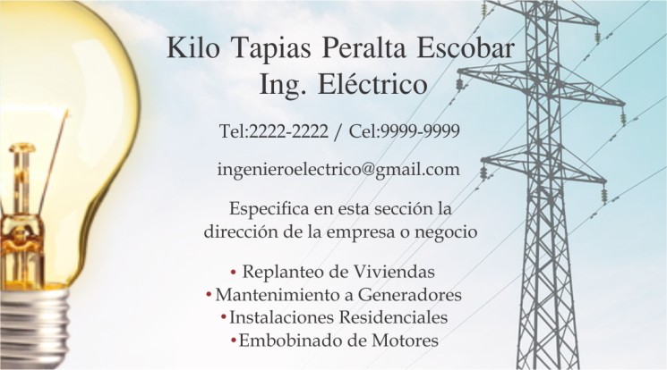 1 tarjetas presentacion electricista 1