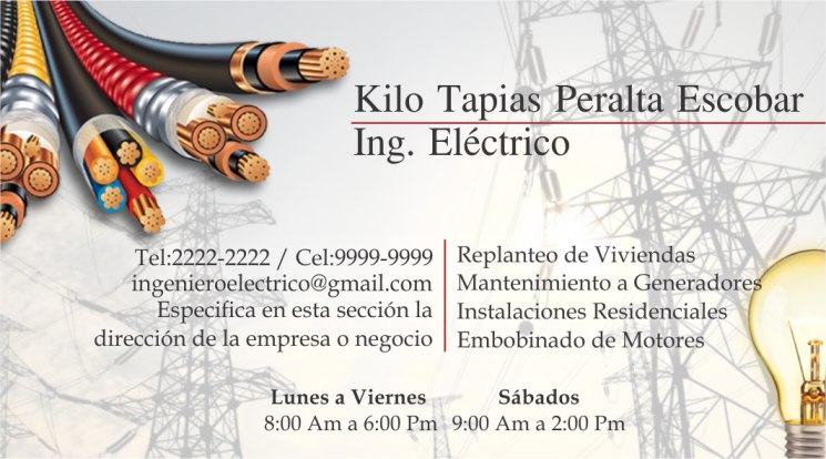 1 tarjetas presentacion electricista 2