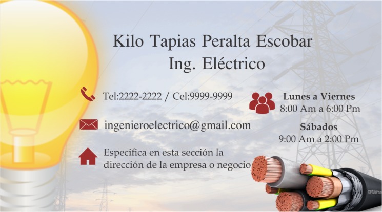 1 tarjetas presentacion electricista 4