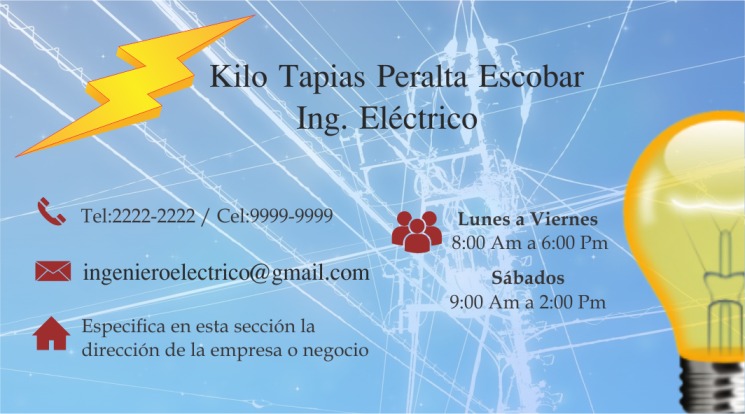 1 tarjetas presentacion electricista 8