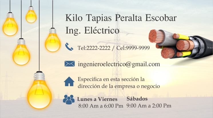 1 tarjetas presentacion electricista 9