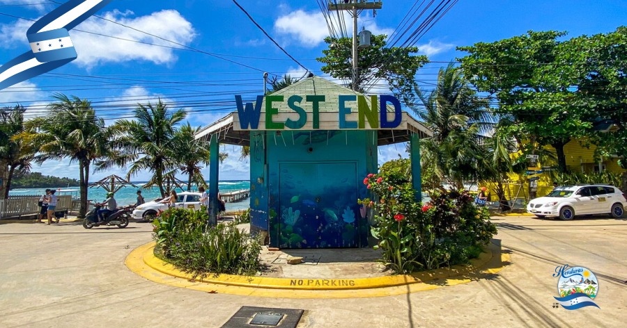 West End, la capital del turismo en Roatán